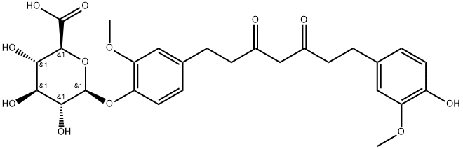 Tetrahydrocurcumin 4-O-β-D-glucuronide Structure