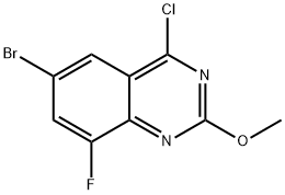 6-Bromo-4-chloro-8-fluoro-2-methoxyquinazoline Structure