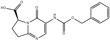 Pyrrolo[1,2-a]pyrimidine-6-carboxylic acid, 4,6,7,8-tetrahydro-4-oxo-3-[[(phenylmethoxy)carbonyl]amino]-, (6S)- Structure