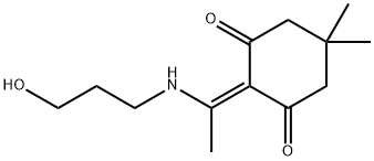 1,3-Cyclohexanedione, 2-[1-[(3-hydroxypropyl)amino]ethylidene]-5,5-dimethyl- Structure