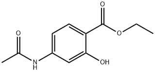 Benzoic acid, 4-(acetylamino)-2-hydroxy-, ethyl ester 구조식 이미지