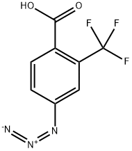 Benzoic acid, 4-azido-2-(trifluoromethyl)- Structure