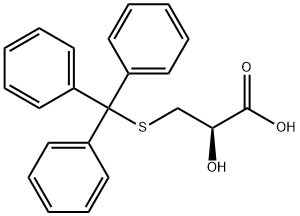 (2R)-2-hydroxy-3-[(triphenylmethyl)sulfanyl]propanoic acid Structure