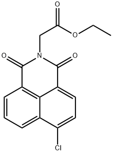 1H-Benz[de]isoquinoline-2(3H)-acetic acid, 6-chloro-1,3-dioxo-, ethyl ester Structure