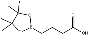 4-(Tetramethyl-1,3,2-dioxaborolan-2-yl)butanoic acid 구조식 이미지