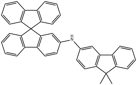 N-(9,9-dimethyl-9H-fluoren-3-yl)-9,9'-spirobi[fluoren]-2-amine Structure