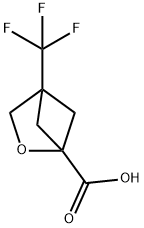 2-Oxabicyclo[2.1.1]hexane-1-carboxylic acid, 4-(trifluoromethyl)- Structure
