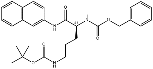 tert-Butyl N-[(4S)-4-{[(benzyloxy)carbonyl]amino}-4-[(naphthalen-2-yl)carbamoyl]butyl]carbamate 구조식 이미지