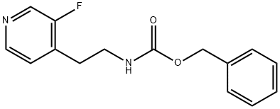 Benzyl N-[2-(3-fluoropyridin-4-yl)ethyl]carbamate Structure