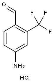 4-Amino-2-(trifluoromethyl)benzaldehyde hydrochloride 구조식 이미지