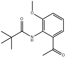 Propanamide, N-(2-acetyl-6-methoxyphenyl)-2,2-dimethyl- Structure