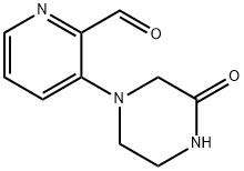 2-Pyridinecarboxaldehyde, 3-(3-oxo-1-piperazinyl)- Structure