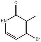 4-bromo-3-iodopyridin-2-ol Structure