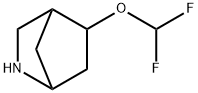 2-Azabicyclo[2.2.1]heptane, 5-(difluoromethoxy)- Structure