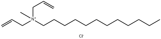 1-Dodecanaminium, N-methyl-N,N-di-2-propen-1-yl-,chloride (1:1) Structure