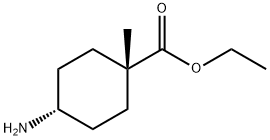 cis-ethyl 4-amino-1-methyl-cyclohexanecarboxylate Structure