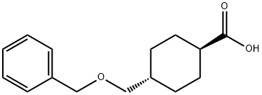 Cyclohexanecarboxylic acid, 4-[(phenylmethoxy)methyl]-, trans- 구조식 이미지