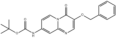 tert-Butyl (3-(benzyloxy)-4-oxo-4H-pyrido[1,2-a]pyrimidin-8-yl)carbamate Structure