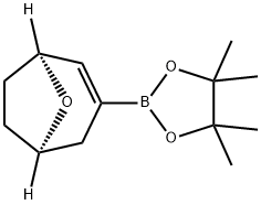 8-Oxabicyclo[3.2.1]oct-2-ene, 3-(4,4,5,5-tetramethyl-1,3,2-dioxaborolan-2-yl)-, (1S,5R)- Structure