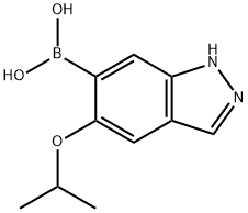 Boronic acid, B-[5-(1-methylethoxy)-1H-indazol-6-yl]- Structure