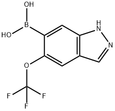 Boronic acid, B-[5-(trifluoromethoxy)-1H-indazol-6-yl]- Structure