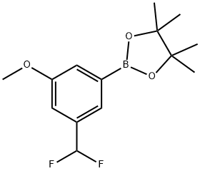 1,3,2-Dioxaborolane, 2-[3-(difluoromethyl)-5-methoxyphenyl]-4,4,5,5-tetramethyl- Structure