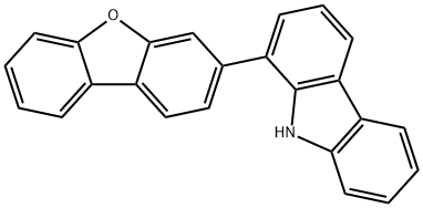 9H-Carbazole, 1-(3-dibenzofuranyl)- Structure