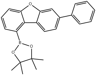 Dibenzofuran, 7-phenyl-1-(4,4,5,5-tetramethyl-1,3,2-dioxaborolan-2-yl)- Structure