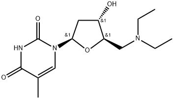 5'-Deoxy-5'-N,N-diethylamino thymidine 구조식 이미지