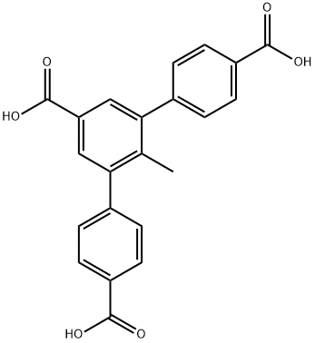 [1,1':3',1''-Terphenyl]-4,4'',5'-tricarboxylic acid, 2'-methyl- Structure