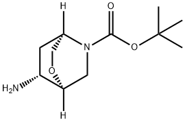 2-Oxa-5-azabicyclo[2.2.2]octane-5-carboxylic acid, 7-amino-, 1,1-dimethylethyl e Structure