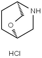 2-Oxa-5-azabicyclo[2.2.2]octane, hydrochloride (1:1), (1R,4R)- 구조식 이미지