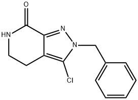 2-Benzyl-3-chloro-2,4,5,6-tetrahydro-7H-pyrazolo[3,4-c]pyridin-7-one Structure