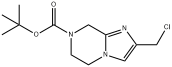 tert-butyl 2-(chloromethyl)-6,8-dihydro-5H-imidazo[1,2-a]pyrazine-7-carboxylate Structure