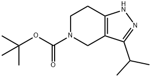 tert-butyl 3-isopropyl-1,4,6,7-tetrahydropyrazolo[4,3-c]pyridine-5-carboxylate Structure