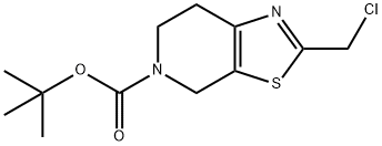 tert-butyl 2-(chloromethyl)-6,7-dihydro-4H-thiazolo[5,4-c]pyridine-5-carboxylate Structure