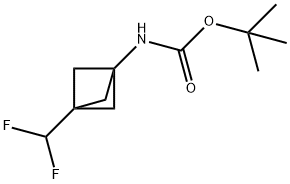 tert-butyl N-[3-(difluoromethyl)-1-bicyclo[1.1.1]pentanyl]carbamate 구조식 이미지