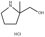 2-Pyrrolidinemethanol, 2-methyl-, hydrochloride (1:1) Structure