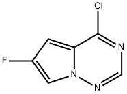 4-chloro-6-fluoropyrrolo[2,1-f][1,2,4]triazine 구조식 이미지