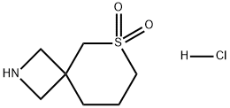 6-Thia-2-azaspiro[3.5]nonane, 6,6-dioxide, hydrochloride (1:1) Structure