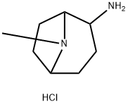 8-Azabicyclo[3.2.1]octan-2-amine, 8-methyl-, hydrochloride (1:2) Structure