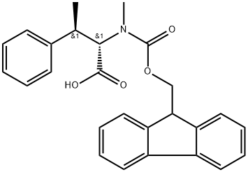 L-Phenylalanine, N-[(9H-fluoren-9-ylmethoxy)carbonyl]-N,β-dimethyl-, (βR)- 구조식 이미지