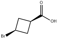 Cyclobutanecarboxylic acid, 3-bromo-, cis- 구조식 이미지