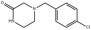 4-[(4-Chlorophenyl)methyl]-2-piperazinone Structure