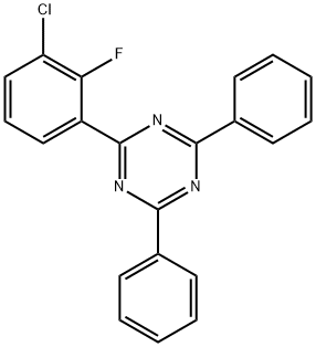 1,3,5-Triazine, 2-(3-chloro-2-fluorophenyl)-4,6-diphenyl- Structure