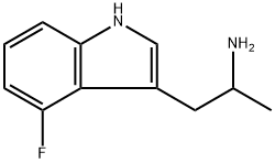 1H-Indole-3-ethanamine, 4-fluoro-α-methyl- 구조식 이미지