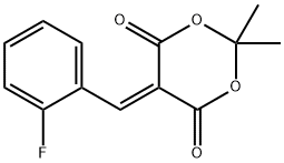MALONIC ACID, (O - FLUOROBENZYLIDENE) - , CYCLIC ISOPROPYLIDENE ESTER Structure