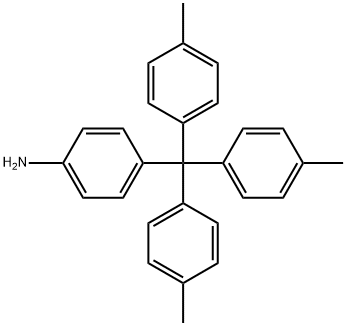 Benzenamine, 4-[tris(4-methylphenyl)methyl]- Structure