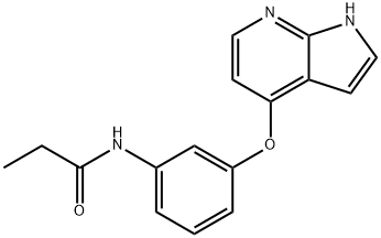 Propanamide, N-[3-(1H-pyrrolo[2,3-b]pyridin-4-yloxy)phenyl]- Structure