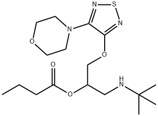 (RS)-Butyryltimolol Structure